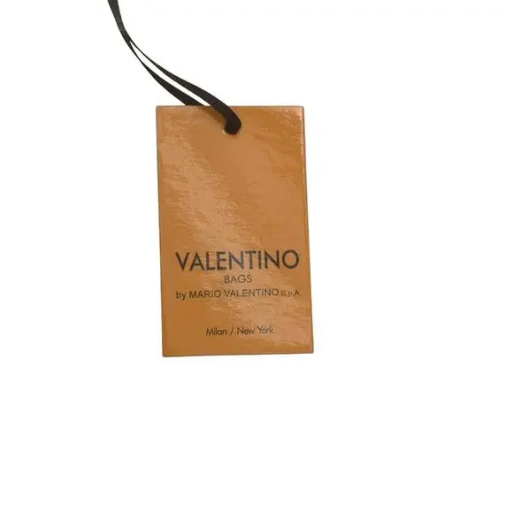 Valentino Bags By Mario Valentino Lena Lavoro Gold Womens Cream Clutch VDA270 - Picture 3 of 8